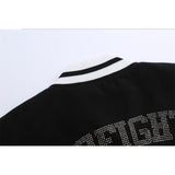 Letterman Jacket Outfit Senior Jackets Varsity Baseball Coat Baseball Uniform Fashion Brand Color Contrast Patchwork Trendy Baggy Coat