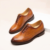 Indo Western Shoes Height Increasing Leather Shoes Men 'S Winter Carved Business Casual Derby Shoes Cowhide Men 'S Shoes 6cm