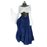 Vintage Empire Waist Dress Women's Long-Sleeved Dress