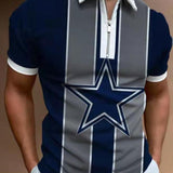 Polo Shirts Spring/Summer Color Matching Men's Polo Shirt Top