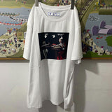 Off White T Shirt Arrow Casual Printed Men's Women's ShortSleeved Tshirt Cotton Fashion Owt