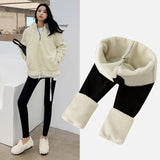 Women's Legging Women's Outer Wear Autumn and Winter Fleece-Lined Thick Leggings High Waist