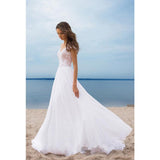 Women Lace Wedding Dress Chiffon Dress Prom Evening Dress Split Swing Dress
