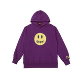 Smiley Face Hoodie Smiley Face Biber Hooded Sweater Men and Women Loose