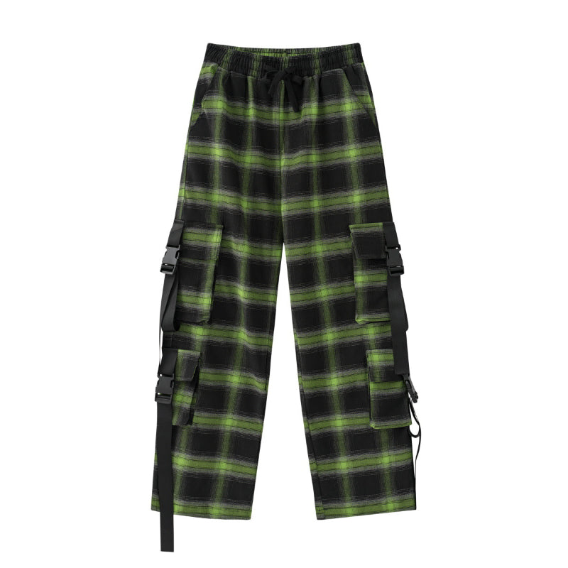 Men Cargo Pants Couple Wide-Leg Overalls