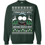 Black Christmas Sweater 3D Printed Crew Neck Sweatshirt Women