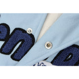 Letterman Jacket Outfit Senior Jackets Varsity Baseball Coat Embroidered Letters Color Contrast Patchwork Baseball Uniform for Men