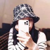 Yankee and Dogers Bucket Hat Autumn and Winter Women's Bucket Hat Embroidered Sun Hat