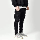 J Shaped Jeans Men's Jeans New Style Side Pocket Fashion Skinny Micro Elastic