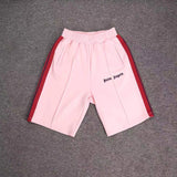 Palm Angels Vintage Rainbow Ribbon Striped Casual Shorts