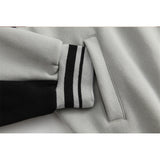 Letterman Jacket Outfit Senior Jackets Varsity Baseball Coat Jacket Men's Loose Lapel Baseball Uniform Jacket