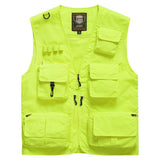 Men Utility Vest Work Zipper Tactical Work Vest Slim Pocket Jacket Vest Men's Outdoor Multi-Pocket plus Size Retro Sports Men's Clothing