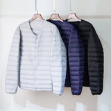 Men Winter Coats Puffer Jacket down Coat Autumn and Winter Loose round Neck Men's Long Sleeve