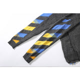 Off White Winter Sweaters Simpson Arrow Black Mohair round Neck Pullover