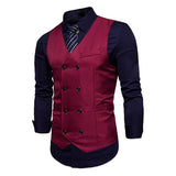 Mens Dress Vests Men's Vest Casual Jacket Business Waistcoat Men's Casual Suit Vest