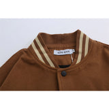 Letterman Jacket Outfit Senior Jackets Varsity Baseball Coat Men's Baseball Uniform Baggy Coat