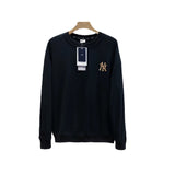 Yankees Autumn and Winter Couple Crew Neck Pullover Sweatshirt Back Printed Fashion Trend T