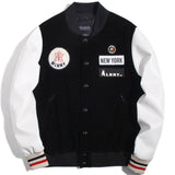 Yankee Letterman Jacket Outfit Senior Jackets Varsity Baseball College Coat Mlbny Spring Unisex Wear Baseball Uniform Jacket