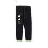 Off White Winter Pants Printed Casual Trousers for Men and Women