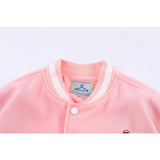 Letterman Jacket Outfit Senior Jackets Varsity Baseball Coat Bear Embroidered Colorblock Baseball Uniform outside