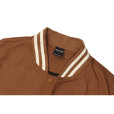 Letterman Jacket Outfit Senior Jackets Varsity Baseball Coat Jacket Men's Loose Lapel Baseball Uniform