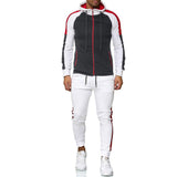 Men Tracksuit Set Jogging Suits Mens Men's Leisure Sports Suit Striped Color Matching Fashion Sports Set