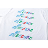 We11done T Shirt High Quality Letter Print Loose Casual Men's and Women's Short Sleeve