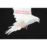 Rrr123 T-shirt Peace Dove Printed Hip Hop Loose T-shirt Summer