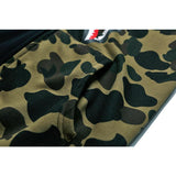 Shark Print Hoodie Autumn Men's Clothing Stitched Camouflage Long-Sleeve Zipper Hooded Sweater