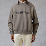 Fog Sweatshirt Letter Crew Neck Sweater Trendy Loose Large Size Retro Sports Top Fear Of God essential