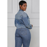 Women Denim Jacket Women Slim Short Jacket