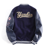 Yankees Letter Jacket Autumn and Winter Cotton Padded Casual Baseball Uniform Long Sleeve Jacket