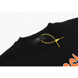 Rrr123 Sweatshirt Rabbit Graffiti Letter Print Loose Terry Sweater