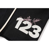 Rrr123 Shorts Logo Printing Elastic Cord Loose Shorts Cropped Pants