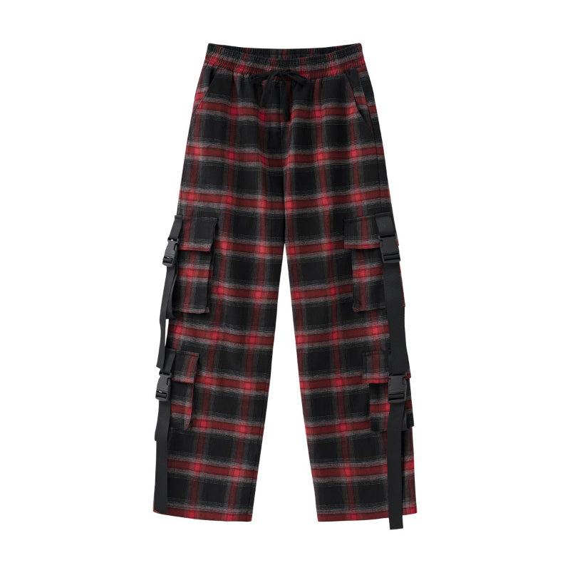 Men Cargo Pants Couple Wide-Leg Overalls