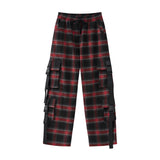 Men Cargo Pants Couple Wide-Leg Overalls