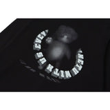 Man Fall Winter Outfis Printed Hooded Thick Sweatshirt Loose Lovers Wild Pullover