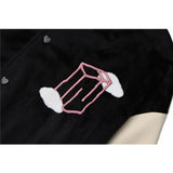 Letterman Jacket Outfit Senior Jackets Varsity Baseball Coat Letter Embroidered Velvet Jacket Men