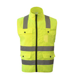 Men's Vest Safety Vests with Pockets Reflective Clothing for Outdoor Work Vest Vest Safety Men's Clothing