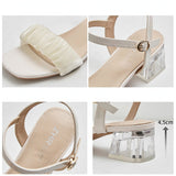 Nude Wide Fit Block Heels