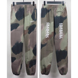 Off White Winter Pants Autumn and Winter Camouflage Printed Ankle-Tied Casual Pants