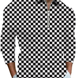 Polo Shirts Spring and Autumn Polo Shirt Men's T-shirt Top